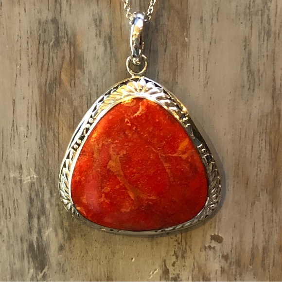 ❤️Red Jasper Sterling Pendant - Picture 2 of 7